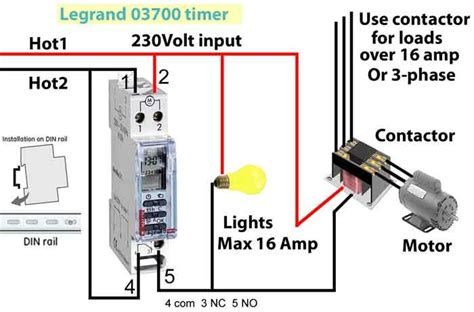 Hager Timer And Contactor Wiring Diagram