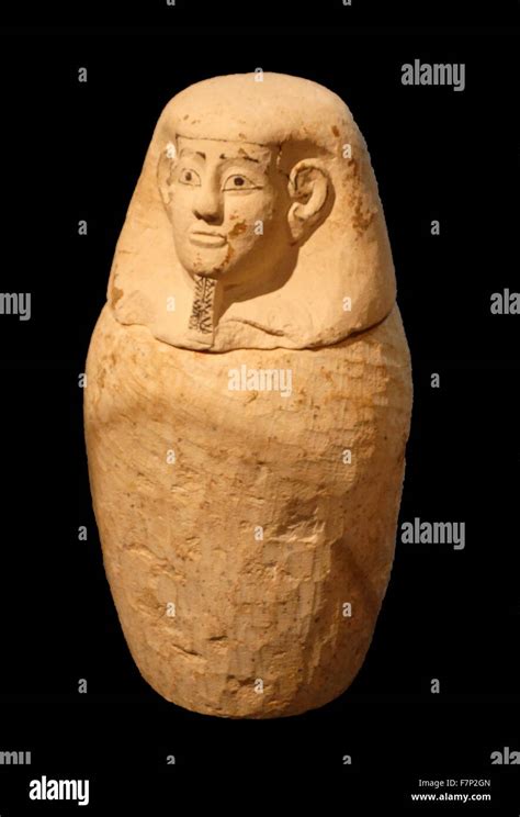 Urna Funeraria Del Antiguo Egipto O Jar Canopic Dinast A A