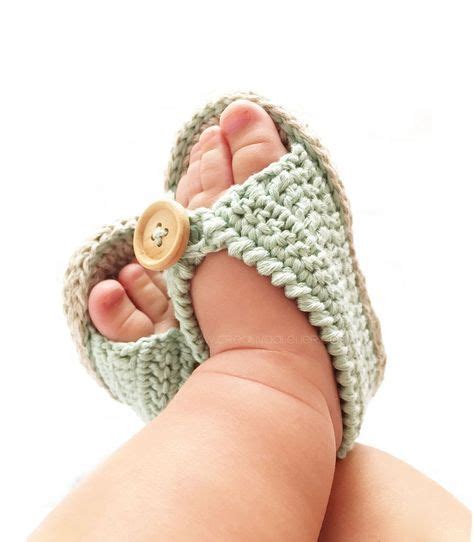 Sandalias de crochet de bebé MINT Bebe Sandalias de ganchillo