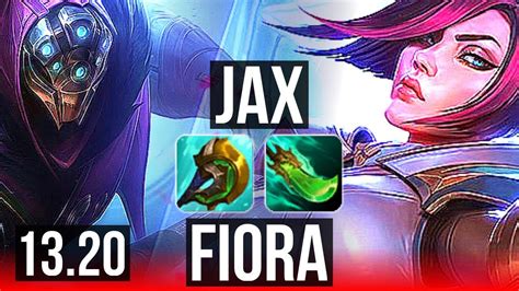 JAX Vs FIORA TOP 69 Winrate 7 Solo Kills Dominating EUW Master