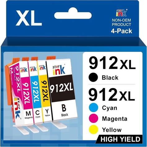 Starink 912XL Cartouches Compatibles Pour Cartouche HP 912 XL 912XL