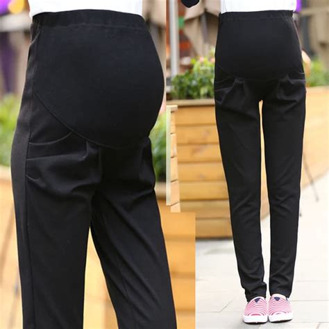 Pregnant Women Pants Soft Adjustable High Waist Maternity Harlan Casual