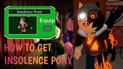 How To Get Insolence Pony Skin All Eye Locations In Piggy The