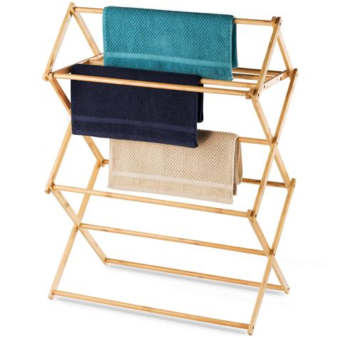 Rebrilliant Wood Foldable Freestanding Drying Rack Wayfair