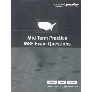 Mid Term Practice MBE Exam Questions Answers Additional Gereral