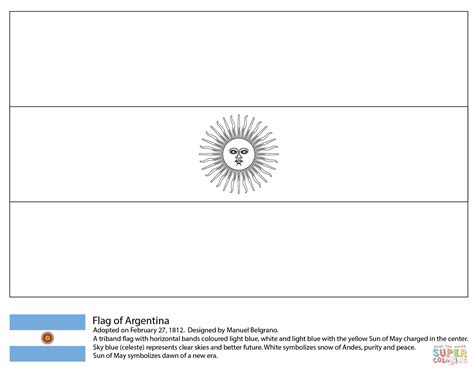 Printable Argentina Flag