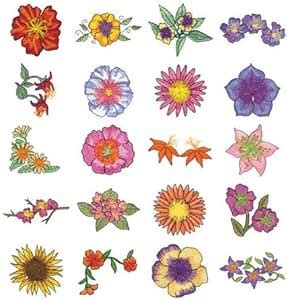 Amazon Fringe Flowers Sensational Series Embroidery Designs By