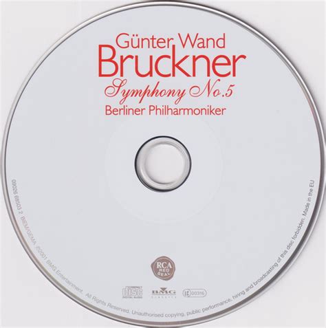 Symphony No By Anton Bruckner G Nter Wand Berliner Philharmoniker