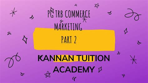 PG TRB PG TRB COMMERCE PG ASSISTANT COMMERCE MARKETING PART 2