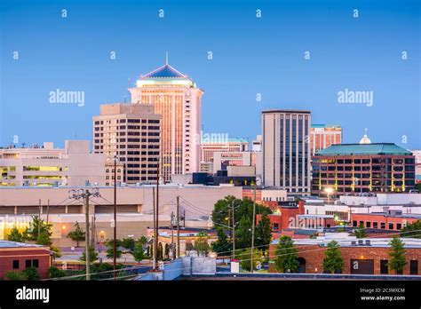 Montgomery, Alabama, USA downtown skyline at dusk Stock Photo - Alamy