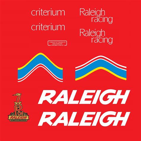 Raleigh Criterium Bicycle Decals Stickers 020 Bicycle Decals