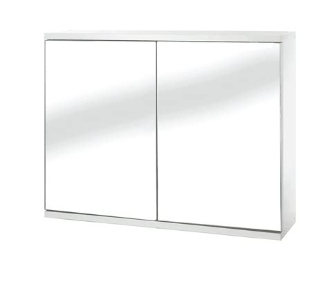 Croydex Simplicity Self Assembly White Door Mirror Cabinet