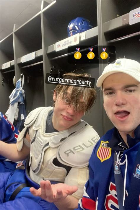 rutger mcgroarty and jimmy snuggerud in 2024 | Team usa hockey, Nhl ...