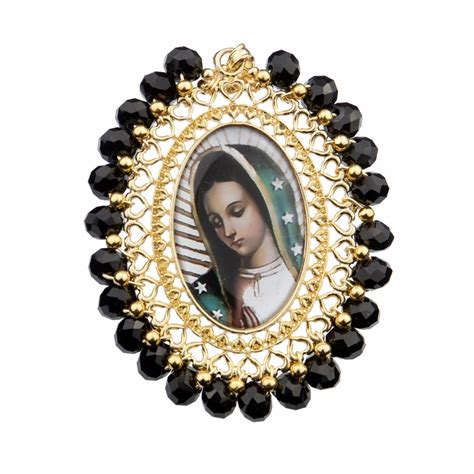 Sint Tico Foto Medalla Virgen De Guadalupe Acero Inoxidable Cena