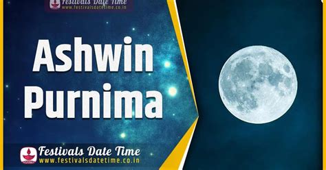 2025 Ashwin Purnima Date And Time 2025 Ashwin Purnima Festival