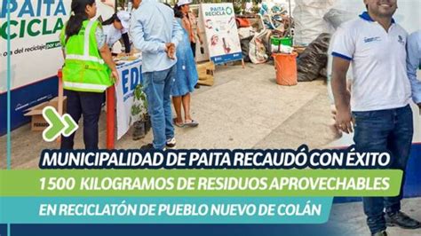 Municipalidad de Paita recaudó con éxito 1500 kilogramos de residuos