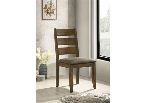 Alston Ladder Back Dining Side Chairs Knotty Nutmeg And Grey Set Of