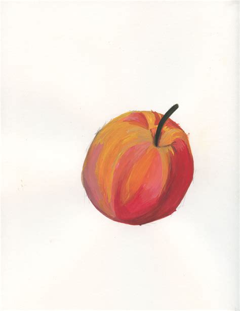 Red Apple Sketch at PaintingValley.com | Explore collection of Red ...