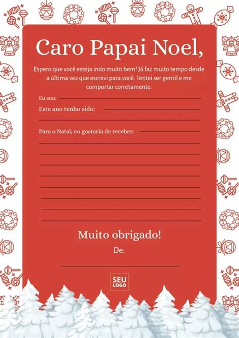 Modelos De Cartazes E Cartas Para O Papai Noel