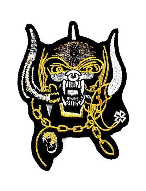 Motorhead Patch Punk Rock Heavy Metal Embroidered Iron On Patches