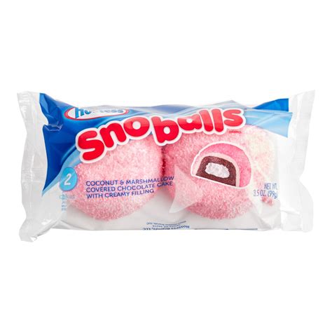 Hostess Snoball Single Serve Chocolate And Marshmallow Cake With