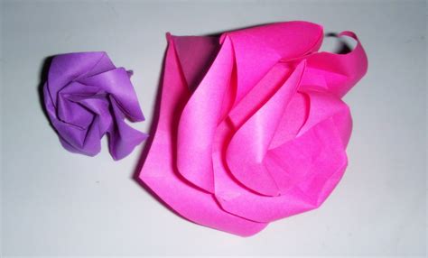 Origami: Origami rose - 1