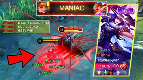 Yuzuke Vs Top 1 Supreme Fanny In Ranked Game Lifesteal Hack Vs