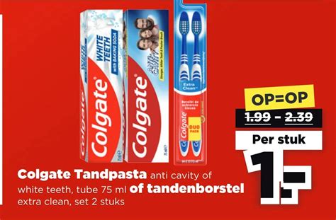 Colgate Tandpasta Of Tandenborstel Aanbieding Bij Plus