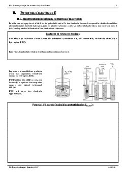 Cours Thermodynamique des réactions d oxydo réduction en solution