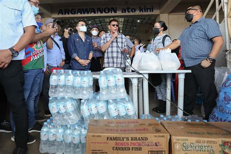 President Rodrigo Roa Duterte Tends To The Victims Of Typhoon Odette As