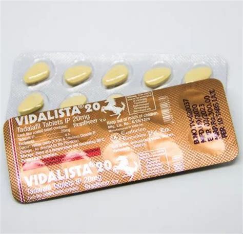 VIDALISTA 20MG TABLET Tadalafil IP 20 At Best Price In Mumbai