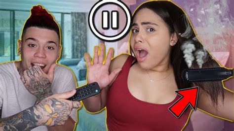 Pause Challenge With Girlfriend For 24 Hours Bad Idea Youtube