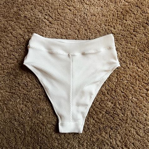 H M Swim High Cut High Waisted Bikini Bottoms From Hm Poshmark