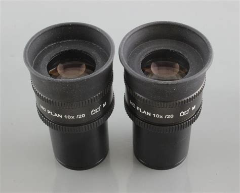 Pair Leica HC Plan 10x 20 M Microscope Eyepiece 507802 EBay