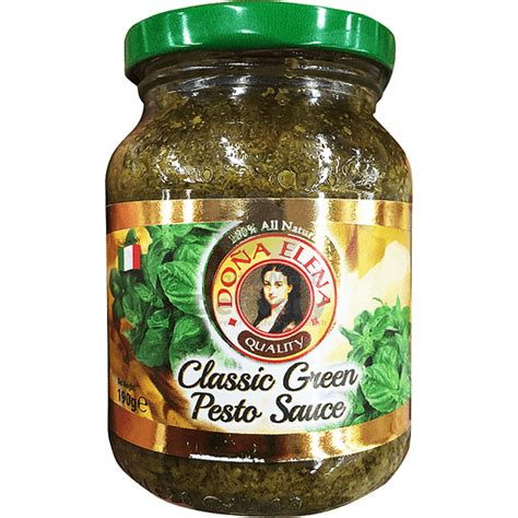 Dona Elena Classic Green Pesto Sauce 190g Pasta Sauces Walter Mart