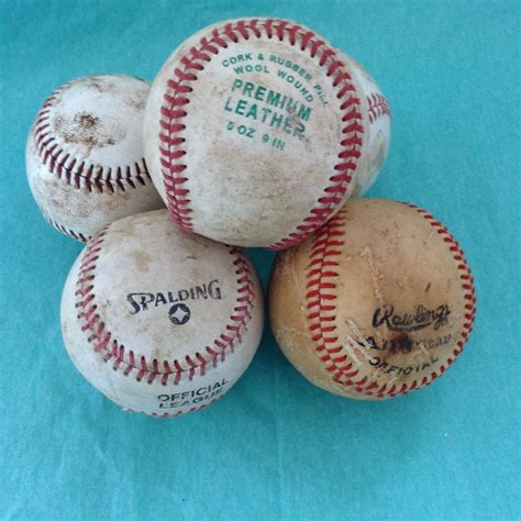 Vintage Baseballs Instant Collection 6 Hard Balls Etsy Vintage