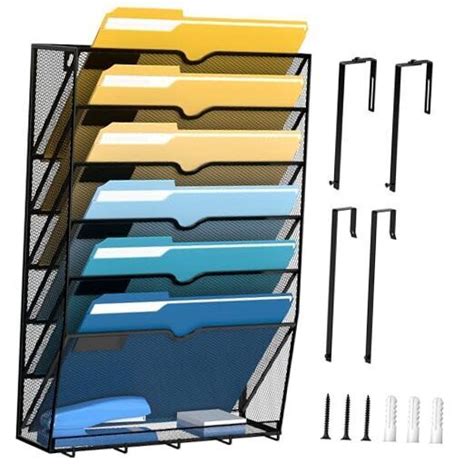 Supeasy Tier Mesh Wall File Holder Hanging Wall File Organizer