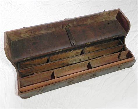 Antique Wooden Tool Chest - Etsy