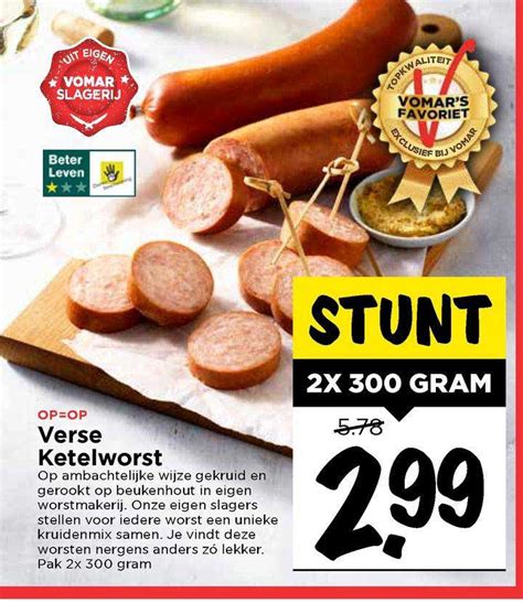 Verse Ketelworst Aanbieding Bij Vomar Folders Nl