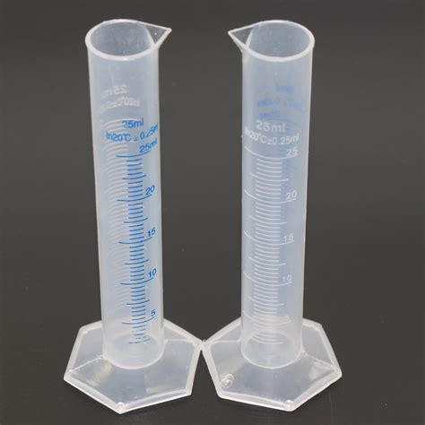 5pcs 25ml Measuring Cylinder Graduated Laboratory Trial Test Liquid Tube New Ebay