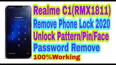 Realme C1rmx1811remove Phone Lock 2020unlock Patternpinface