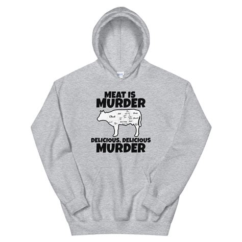 Meat Is Murder Hoodie Joel Hansen Official Store