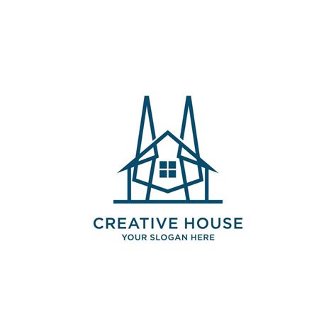 Creative house logo icon vector image 12649744 Vector Art at Vecteezy