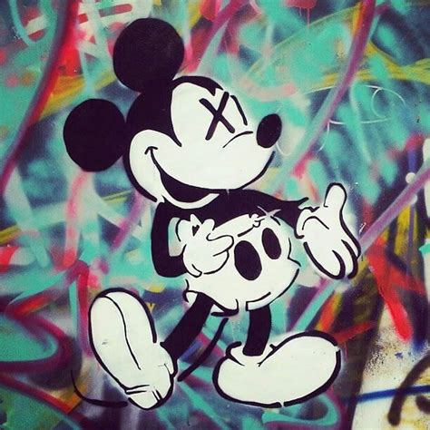 Graffiti Mouse Minnie Mouse Mickey Mouse And Friends Chris Brown Art