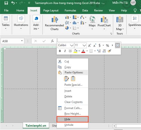 Hướng dẫn cách xóa trang trắng trong Excel 2021 Bút Sài Gòn Giày