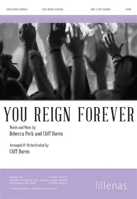 You Reign Forever Choral Anthem Satb Bari Sax Sheet Music Pdf