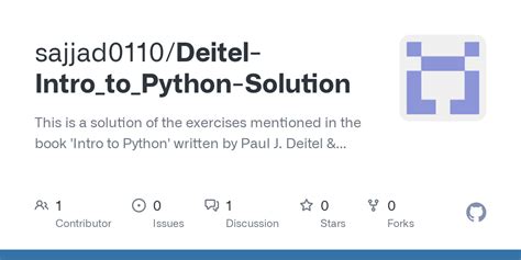 Deitel Intro To Python Solution README Md At Master Sajjad0110 Deitel