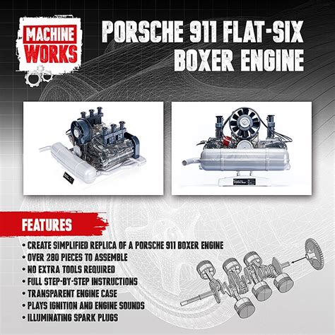 Machine Works Porsche Flat Six Boxer Engine Hobby Products