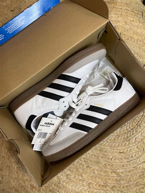 Adidas Samba Vegan White Gum Mens Fashion Footwear Sneakers On Carousell