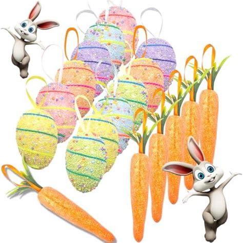 Amazon Easter Egg Ornaments And Carrot Hanging Ornaments Easter